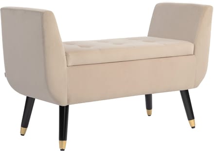 HOMCOM-Sitzbank-Polyester, Schaumstoff-107B x 42T x 65H cm-Beige