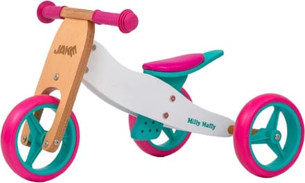 Milly Mally Ride On Jake Classic Candy - Loopfiets - Unisex - Roze;Wit