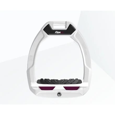 Veiligheidsbeugels voor paardrijden Ingebouwde Ultra Grip Wit/Wit/Paarse Flex-On Safe-On