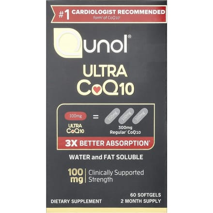 Qunol, Ultra CoQ10, 100 mg, 60 zachte capsules