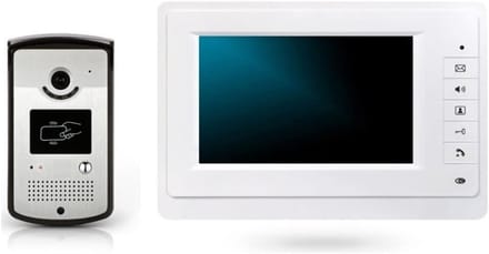 Videofoon Set - Deurcamera Intercom - Veilig Thuis - Nachtzicht Functie - 20x20x30cm - Zwart