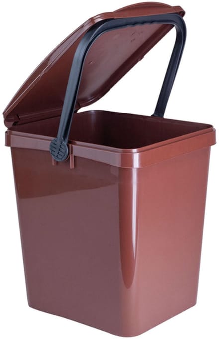 Sartori Ambiente URBA - Compostbak - 21L - Bruin - Blokkerend Handvat