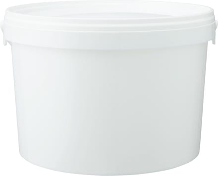 Lege Plastic Emmer Wit met Deksel  – 5 liter