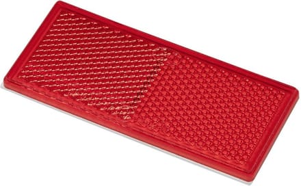 ProPlus Zelfklevende rode reflector - rechthoekig - 85 x 40 mm - E-keur