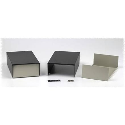 Hammond Electronics 1454S Instrumentbehuizing 203 x 254 x 76 Staal Grijs, Zwart 1 stuk(s)