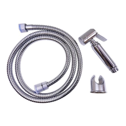 WillieJan Toiletdouche Set A2007 - Verchroomd Messing - Set; Bidet Sprayer, Slang en Ophangbeugeltje