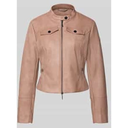 slim fit jas in leerlook
