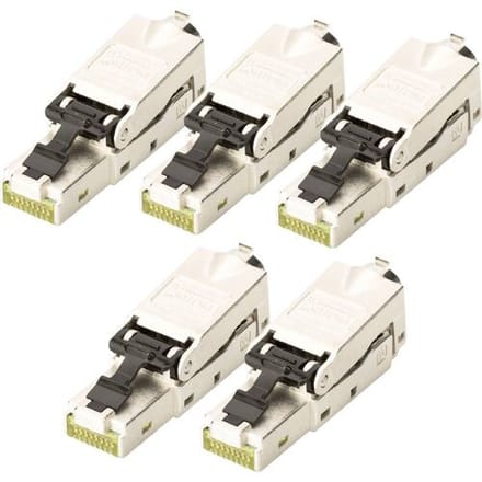 Digitus DN-93631-5 RJ45-inbouwmodule Keystone CAT 6A 5 stuk(s)