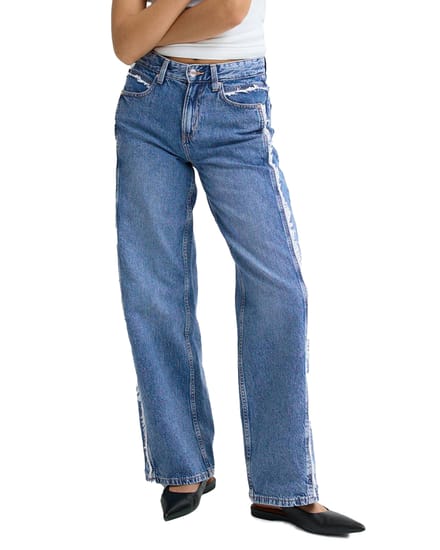 Fringe Seam Jeans