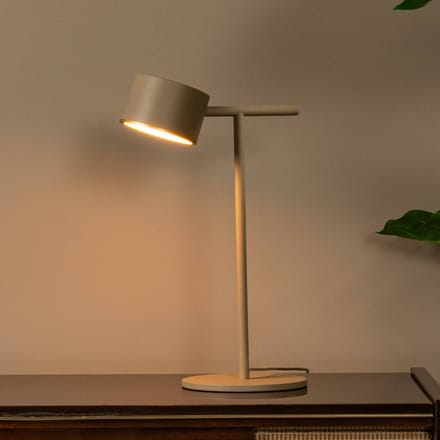 Lucide GIAN - Tafellamp - LED Dimbaar - 1x9W 2700K - Taupe