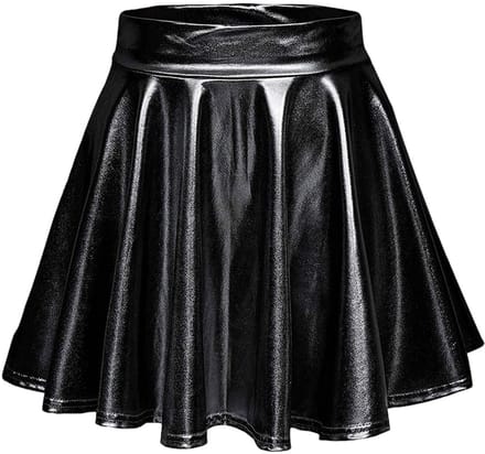 Dailygoods- Minirok - Metallic Glanzend - Geplisseerd - Hoge Taille - Elastische Tailleband - Lichtgewicht Materiaal - Rok