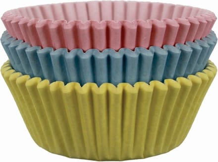 PME Cupcake Vormpjes Papier - Pastel Kleuren - pk/60 - Baking Cups
