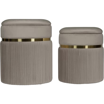 Set van 2 poefs Zora | Hearthome & Living