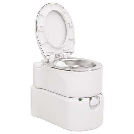 vidaXL - Campingtoilet - geïntegreerd - 24+17 - L - HDPE - en - staal - wit