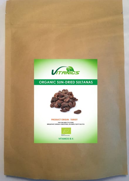 Biologische Sultana Rozijnen 1kg