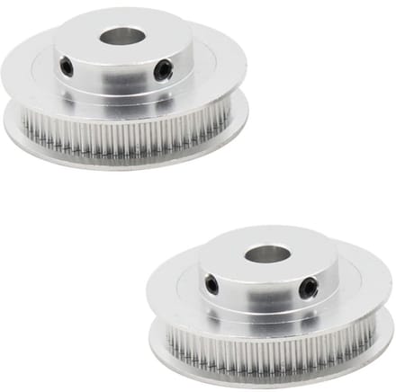 Dailygoody - Pulley Zahnriemenscheibe - 2-Stück - 6mm Breedte - 60