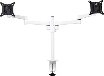 monitor arm 2 schermen - Wit