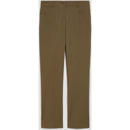broek mini-flare fit vrouw kaki