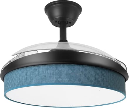 Moderne Plafondventilator - Stille Ventilator - Comfortabele Luchtstroom - Energiebesparende DC Motor - 108cm Diameter - Wit