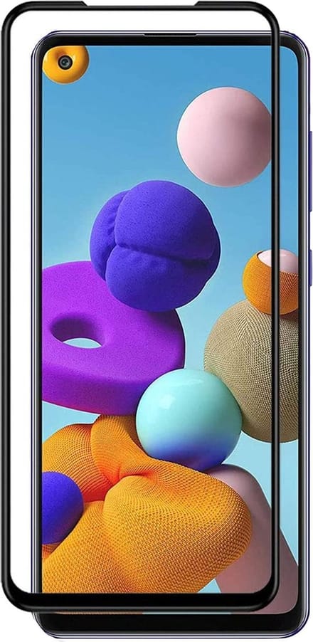 Screenprotector geschikt voor Samsung A21s - FullGuard Glas Screen Protector