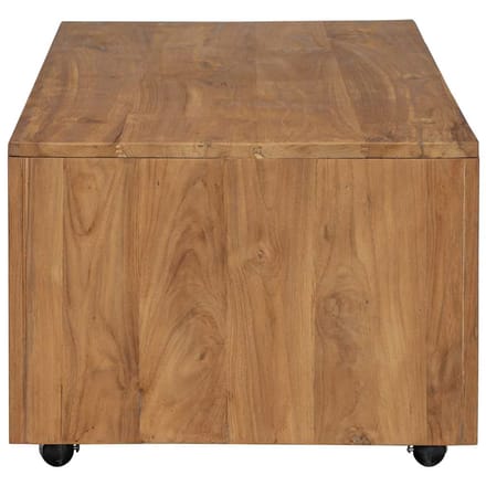 vidaXL - Salontafel - 110x60x40 - cm - massief - teakhout