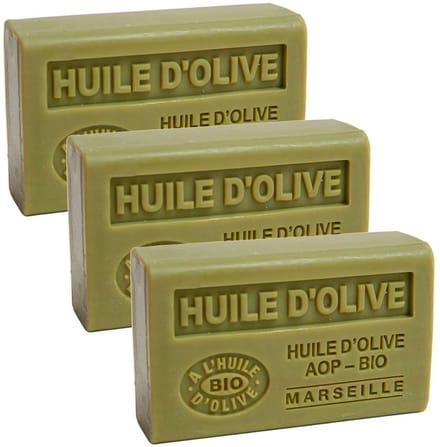 Marseille Zeep 3x125gram - Soapbar - Groene Olijfzeep - Savon de Marseille
