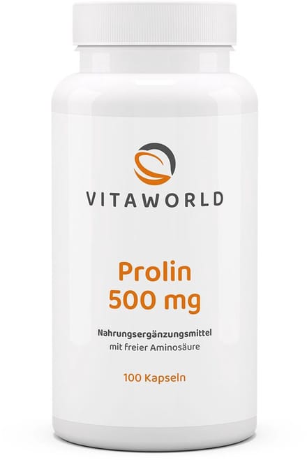 Vitaworld L-proline 500mg 100 capsules