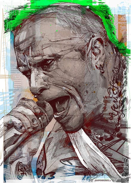 Keith Flint poster 50x70 cm