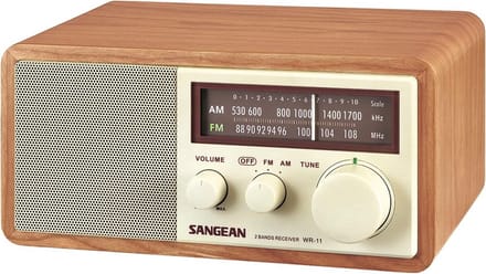 AM/FM Tafelradio met Houtlook Kast en Heldere Ontvangst