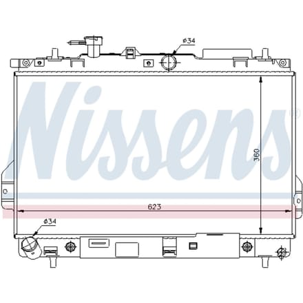 Radiator, motorkoeling NISSENS 67480