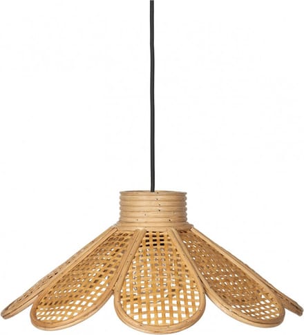 KidsDepot Hanglamp - Flore - Natural - Rotan - Bloemvorm
