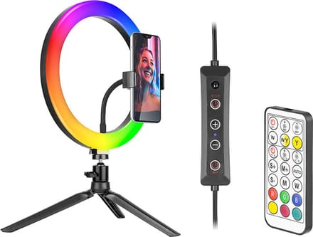 Tracer Ringlamp Rgb Voor Streaming Video Tiktok Youtube 26Cm