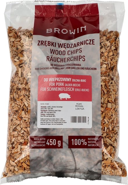 Houtsnippers voor roken en grillen (70% els en 30% beuken)
