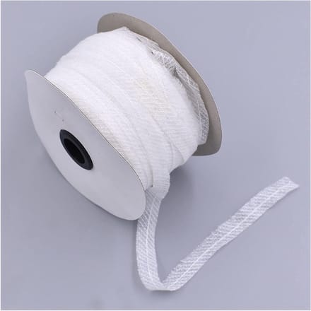 Naaistof Tussenvoering - Strijkbare Interfacing - Kleding Verstevigen - Enkelzijdig Plakband - 100 Meter - Wit