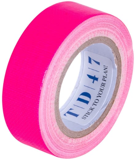 TD47 Gaffa Tape Fluor Minirol 19mm x 5m Roze