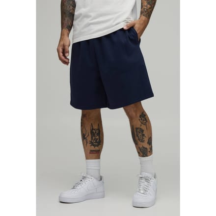 Essential Baggy Fit Middellange Short | Navy | Size 3XL