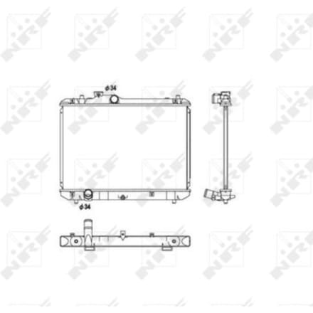 Radiator, motorkoeling NRF 53582