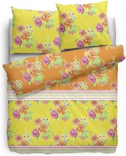 Covers & Co Meribelle Dekbedovertrek - Eenpersoons - 140x200/220 cm - Geel