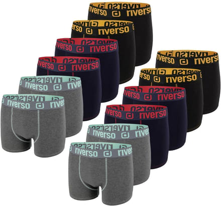 riverso Heren Boxershorts RIVOle 12 Pack Veelkleurig M Geen krassend label