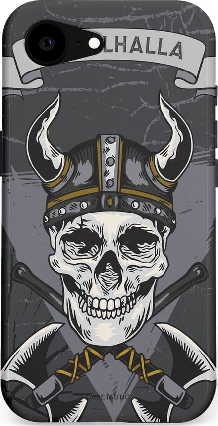 Casetastic hoesje geschikt voor Apple iPhone 16e / Apple iPhone 17e - MagSafe - Dubbellaagse bescherming - Valhalla - Fashion Case - Donkergrijs Grijs