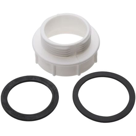 HAAS plastic reducer from drain valve to siphon, 11/2" IT to 11/4" ET 2924