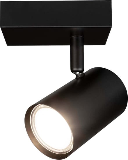 Ledvion LED Plafondspot Zwart 1-lichts Rechthoek GU10 3W neutraal wit