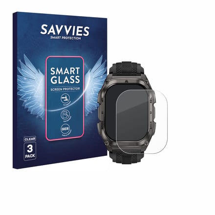 3 Stuks Savvies Screenprotector - geschikt voor Kospet Tank M4 - beschermfolie glas transparant