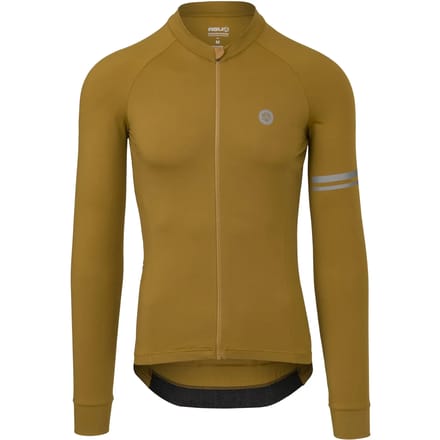 AGU Solid - Fietsshirt met lange mouwen - Heren - Slim fit - 4Way stretch - Gerecycled materiaal - Bruin - M