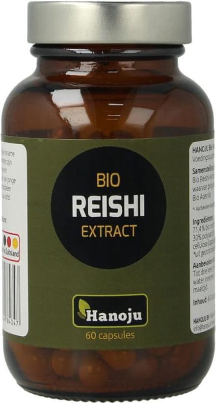Hanoju Reishi extract bio 60 Vegetarische capsules