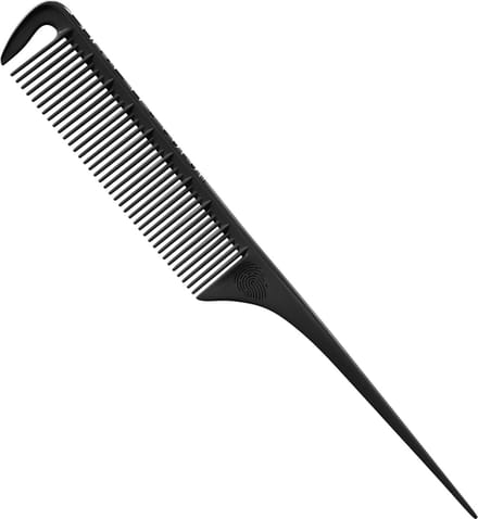 Curve-O Kam Loves Color Tail Comb Super Fine Black 1St