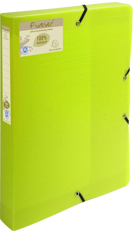 Exacompta 8x Forever® PP 7/10de Klasseerdoos Rug 40mm -A4 - Anijsgroen - 553573E