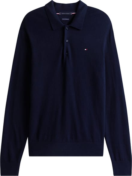 Tommy Hilfiger Trui met kasjmier - Heren - Donkerblauw - Maat L