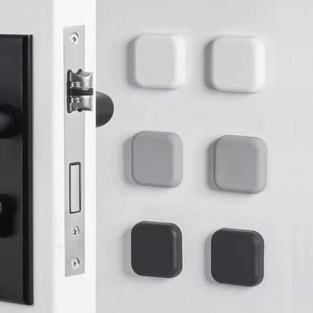Siliconen Deurstoppers voor Wandbescherming - 6 Stuks - Zelfklevende Geluiddemper