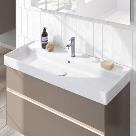 Villeroy & Boch Collaro cabinet washbasin 100 cm with overflow, 1 tap hole 4A33A501